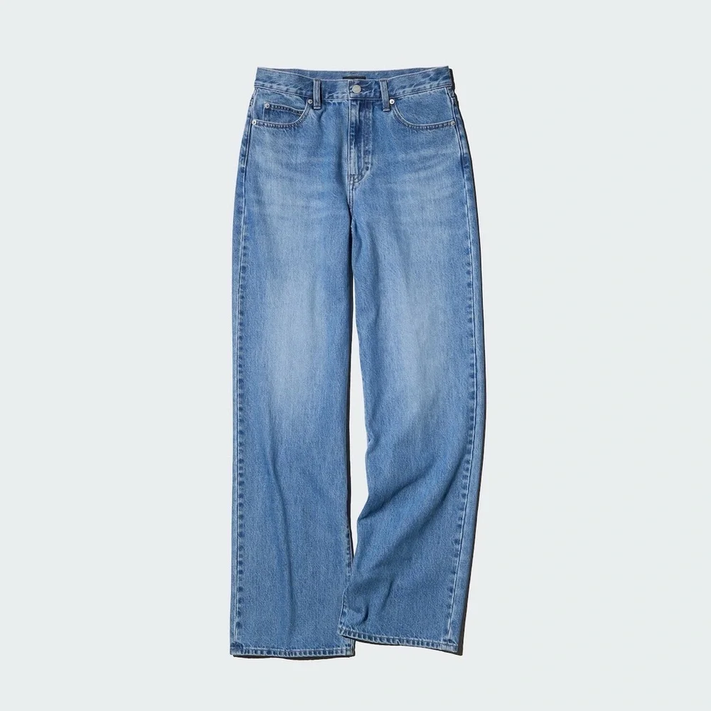 Uniqlo Women's High Rise Jeans - Light Blue
